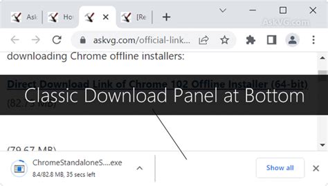 How to revert to the <b>downloads</b> bar. . Google chrome downloads not at the bottom